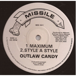 Outlaw Candy Maximum USED VINYL 12INCH 45 RPM