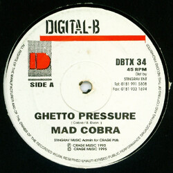 Mad Cobra Ghetto Pressure / Matie Late USED VINYL 12INCH 45 RPM