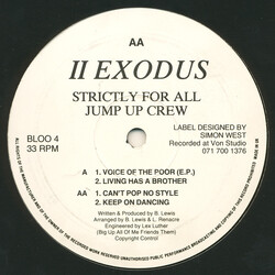 II Exodus Voice Of The Poor E.P. USED VINYL 12INCH EP 33 S RPM