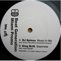 Various Beat Generation Miami Promo USED VINYL 12INCH 45 RPM