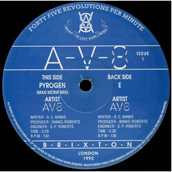 AV8 (2) Pyrogen / E USED VINYL 12INCH 45 RPM