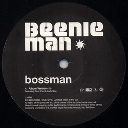Beenie Man Bossman USED VINYL 12INCH 33 S RPM