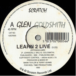 Glen Goldsmith Learn 2 Live USED VINYL 12INCH 45 RPM