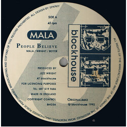 Mala (27) People Believe / Believe In Yourself USED VINYL 12INCH 45 RPM 33 S RPM