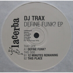 DJ Trax Define Funk? EP USED VINYL 12INCH PROMO