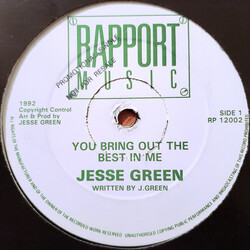 Jesse Green You Bring Out The Best In Me USED VINYL 12INCH PROMO
