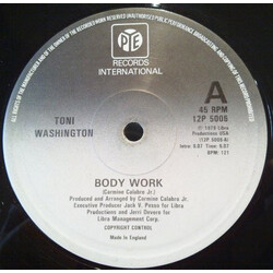 Toni Washington Body Work USED VINYL 12INCH 45 RPM