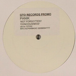 Panik Not Forgotten / Consciousness USED VINYL 12INCH