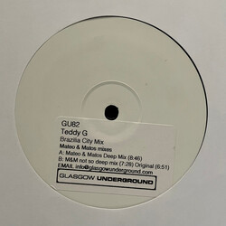 Teddy G Brazilia City Mix USED VINYL 12INCH WHITE LABEL