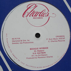 Ed Watson Boogie Woman / Judgement Day USED VINYL 12INCH