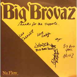 Big Brovaz Nu Flow USED VINYL 12INCH PROMO 33 S RPM