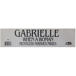 Gabrielle When A Woman (Restless Natives Mixes) USED VINYL 12INCH 45 RPM