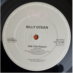 Billy Ocean Are You Ready USED VINYL 12INCH 45 RPM SINGLE