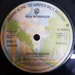 Van Morrison Joyous Sound USED VINYL 7INCH 45 RPM SINGLE STEREO