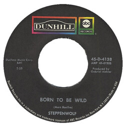 Steppenwolf Born To Be Wild USED VINYL 7INCH SINGLE REISSUE 45 RPM