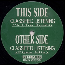 FBD Project Classified Listening USED VINYL 12INCH 45 RPM