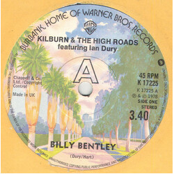 Kilburn & The High Roads / Ian Dury Billy Bentley USED VINYL 7INCH 45 RPM SINGLE