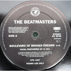 The Beatmasters Boulevard Of Broken Dreams USED VINYL 12INCH PROMO