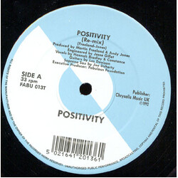 Positivity (3) Positivity USED VINYL 12INCH 33 S RPM