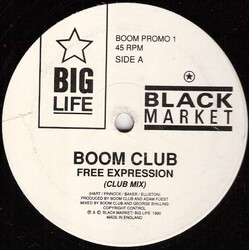 Boom Club Free Expression USED VINYL 12INCH PROMO