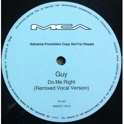 Guy Do Me Right USED VINYL 12INCH PROMO