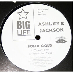 Ashley & Jackson Solid Gold USED VINYL 12INCH PROMO