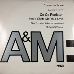 Ce Ce Peniston Keep Givin' Me Your Love USED VINYL 12INCH 33 S RPM PROMO