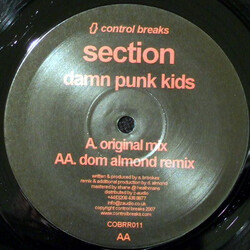 Section 63 Damn Punk Kids USED VINYL 12INCH 45 RPM