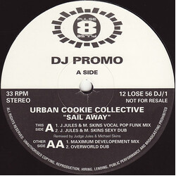 Urban Cookie Collective Sail Away USED VINYL 12INCH PROMO 33 S RPM