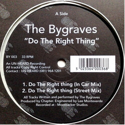 The Bygraves Do The Right Thing USED VINYL 12INCH 33 S RPM