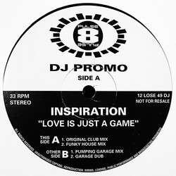 Inspiration Love Is Just A Game USED VINYL 12INCH PROMO