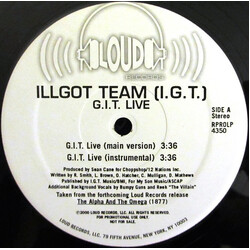 I.G.T. G.I.T. Live USED VINYL 12INCH PROMO