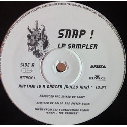 Snap! LP Sampler USED VINYL 12INCH PROMO SAMPLER