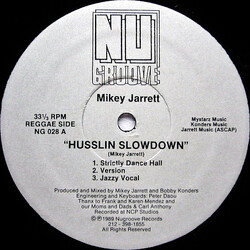 Mikey Jarrett Husslin Slowdown USED VINYL 12INCH 33 S RPM
