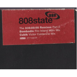 808 State The 808:88:98 Remixes Part 2 USED VINYL 12INCH PROMO 33 S RPM