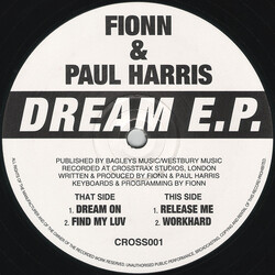 Fionn & Paul Harris Dream E.P. USED VINYL 12INCH EP