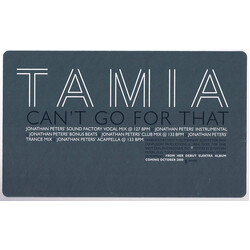 Tamia Can't Go For That (Jonathan Peters Remixes) USED VINYL 12INCH PROMO 33 S RPM