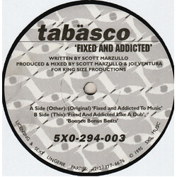 Tabäsco Fixed And Addicted USED VINYL 12INCH 33 S RPM