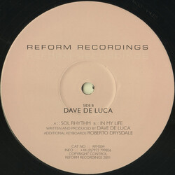 Dave de Luca Sol Rhythm USED VINYL 12INCH 33 S RPM