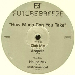 Future Breeze How Much Can You Take USED VINYL 12INCH PROMO