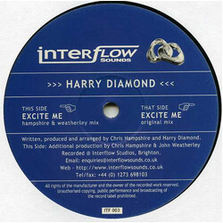 Harry Diamond Excite Me USED VINYL 12INCH SINGLE