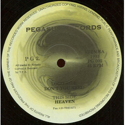 Nobody (2) Don't You Need / Heaven USED VINYL 12INCH 45 RPM