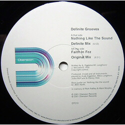Definite Grooves Nothing Like The Sound USED VINYL 12INCH
