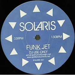 Solaris Funk Jet USED VINYL 12INCH 33 S RPM PROMO