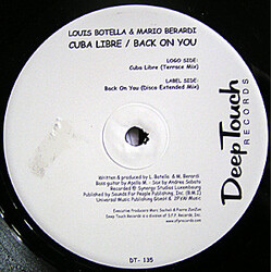 Botella & Berardi Cuba Libre / Back On You USED VINYL 12INCH