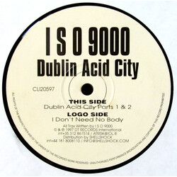 I S O 9000 Dublin Acid City USED VINYL 12INCH