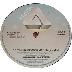 Jermaine Jackson Do You Remember Me? USED VINYL 12INCH