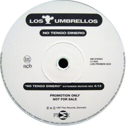Los Umbrellos No Tengo Dinero USED VINYL 12INCH SINGLE SIDED PROMO