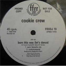 The Cookie Crew Born This Way (Let's Dance) USED VINYL 12INCH 45 RPM PROMO