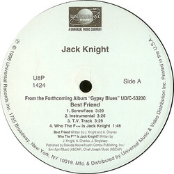 Jack Knight Best Friend USED VINYL 12INCH 33 S RPM PROMO